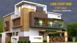 3 BHK Luxury New House For Sale in Vadavalli Coimbatore [upl. by Ion933]