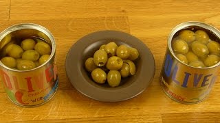 Stuffed Green Olives  Gefüllte Grüne Oliven [upl. by Hilbert330]