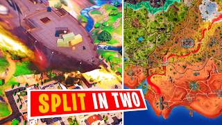 Megalodons plan to SPLIT The Season 3 Map in Two Fortnite Story [upl. by Sashenka]