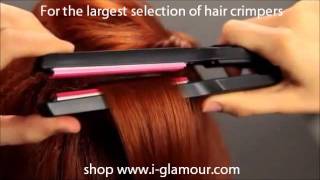 Create root volume with BaByliss hair crimpers iglamourcom [upl. by Pantin]