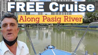 Pasig River for FREE CRUISE TOUR  Guadalupe To Escolta Ferry Ride Manila Philippines [upl. by Temple81]