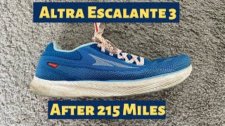 Altra Escalante 3 after 215 Miles [upl. by Nadean906]