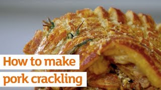 How to make pork crackling  Recipe  Sainsburys [upl. by Ycam275]