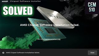 How to fix AMD Chipset Software installation failed Cant install AMD Chipset Drivers [upl. by Lectra]