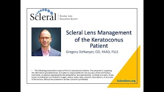 Scleral Lens Management of the Keratoconus Patient [upl. by Akinahc]