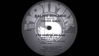 Ralphi Rosario ft Xavier Gold  You Used To Hold Me Kennys Mix Hot Mix 5 Records 1987 [upl. by Ingles]