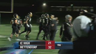 Highlights Bettendorf 32 Iowa City High 21 [upl. by Crispin166]