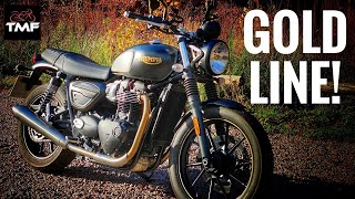 2021 Triumph Street Twin Review  Goldline Special Edition [upl. by Cralg]