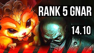 GNAR vs URGOT TOP  Rank 5 Gnar Godlike 823  NA Challenger  1410 [upl. by Hippel]