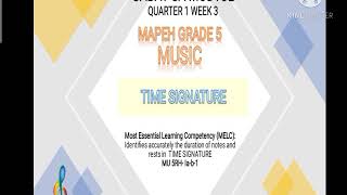 MELCS BASED MAPEH GRADE 5  MUSIC  WEEK 3  Q1 [upl. by Keifer297]