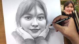 How to draw a Girl face with Glasses for beginners  step by step  Face drawing  Pencil sketch [upl. by Anirbed]