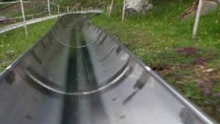 Interlaken Rodelbahn in the swiss alps summer luge [upl. by Nahraf]