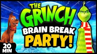 🎄 The Grinch Brain Break Party 🎄 Freeze Dance 🎄 Christmas 🎄 Just Dance [upl. by Hege]