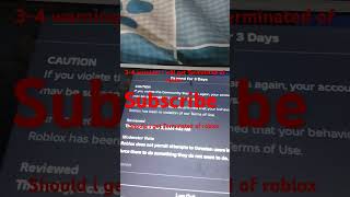 Roblox banned and after banned shorts [upl. by Alrahc]