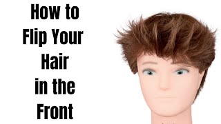 How to Flip your Hair Up in the Front  TheSalonGuy [upl. by Atimed]