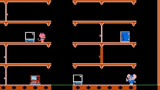 Mappy  Gameplay NES HD 1080p [upl. by Aetnahc]