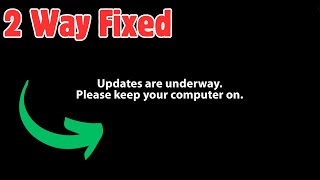 How to Fix Updates are Underway Please Keep your Computer Windows 11 [upl. by Ahtamas510]