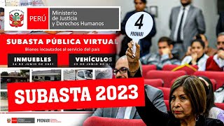 NUEVA SUBASTA del PRONABI en Mayo 2023 Inmuebles y vehículos desde 12 mil [upl. by Roberson]