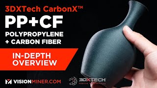 CarbonX PPCF Filament Polypropylene  Carbon Fiber 3D Printing Filament by 3DXTech [upl. by Narmak]