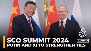 SCO Summit 2024 Putin and Xi to strengthen ties counter the US [upl. by Sila]