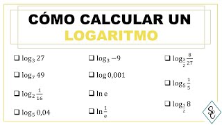 CÓMO CALCULAR DIFERENTES LOGARÍTMOS [upl. by Dorreg]