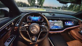 2024 MercedesBenz E450 4MATIC Sedan  POV First Impressions [upl. by Gerti971]