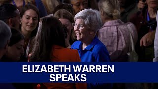 2024 DNC Elizabeth Warrens full speech at Democratic National Convention  KTVU [upl. by Imyaj]