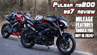 2024 Pulsar Ns200 Bs7 Full Ride Review  Still Better Than Mt15 Duke 200 Apache [upl. by Kort]