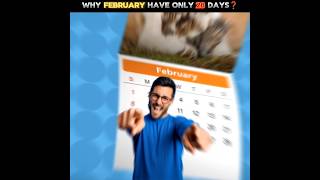 Why February Only Has 28 Days❓😨  shorts [upl. by Annoirb]