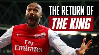 👑 The story of Thierry Henrys emotional return to Arsenal in 2012 [upl. by Ninetta]