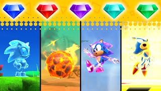 Sonic Superstars All Chaos Emerald Powers amp Super Forms [upl. by Akiehsat]