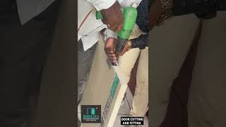 bheema wpc industries door cutting nd fitting videowpc DOOR door fiting [upl. by Emmeline345]