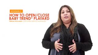 How to Assemble Fold and Unfold a Baby Trend PlayardNursery Center [upl. by Dlabihcra]