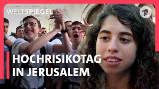 Wird Israel zum Gottesstaat – Flaggenmarsch der NationalistischReligiösen 2023  Weltspiegel Doku [upl. by Hillel]