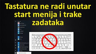 Tastatura ne radi u start meniju i traci zadataka  windows 10 i 11  neće da ukuca lozinku za wifi [upl. by Nigem734]