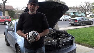 Alternator Replacement 20052008 V6 Ford Mustang [upl. by Bluefarb26]