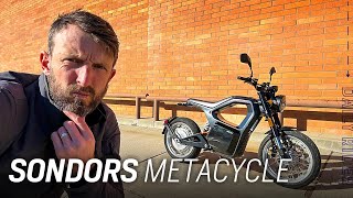 Electric Motorcycle of the Future Sondors MetaCycle Review  Daily Rider [upl. by Aelber921]