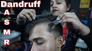 Dandruff Removal ASMR Video  ASMR Satisfying Dandruff Scratching  ASMR Head Scratching With Comb [upl. by Arral10]