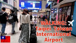 Have a look inside of TAOYUAN INTERNATIONAL AIRPORT in TAIPEI TAIWAN  Interesting  Walking Tour [upl. by Jorgan]