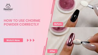 Chrome Mirror Powder Nail Application  Stepbystep Tutorial  Beetles Gel Polish Official [upl. by Yror495]