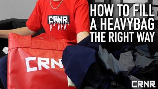 How To Fill A Heavy Bag The Right Way  Combat Corner Professional [upl. by Rein]