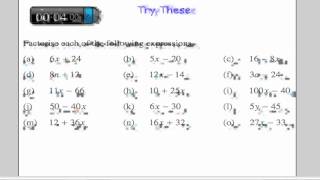 Factorising Expressions [upl. by Nalod]