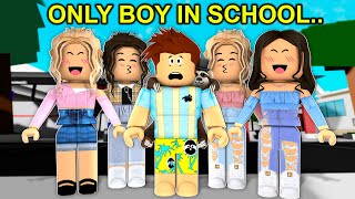 ONLY BOY In All Girls School Roblox Brookhaven [upl. by Karlene]