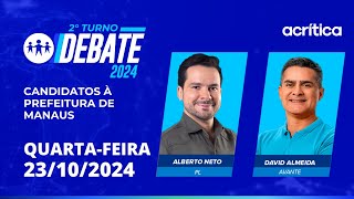 DEBATE A CRÍTICA 2024  PREFEITURA DE MANAUS  2º TURNO [upl. by Addie]