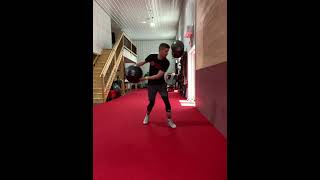 Medicine Ball Curtsy Step to Lateral Scoop Throw [upl. by Lim]