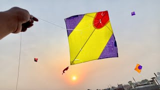 Kite Looting On Rooftop  Kite Catching  Kite [upl. by Trautman801]