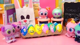 Nerlie Toddlers Coloring Eggs amp Egg Hunt 💖 Toys and Dolls for Kids 💖 Neonate Baby Videos [upl. by Aiclid]