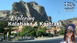 Exploring the town of Kalabaka and Kastraki in Greece Meteora [upl. by Marras313]