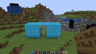 automatic door Minecraft  fully automatic door with secret technology🤫 first ever on youtube [upl. by Willow990]