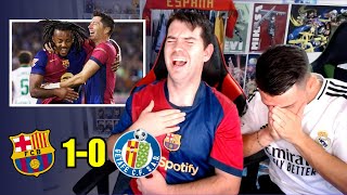 REACCIONES del FC BARCELONA 10 GETAFE  LALIGA 2425 [upl. by Atel670]